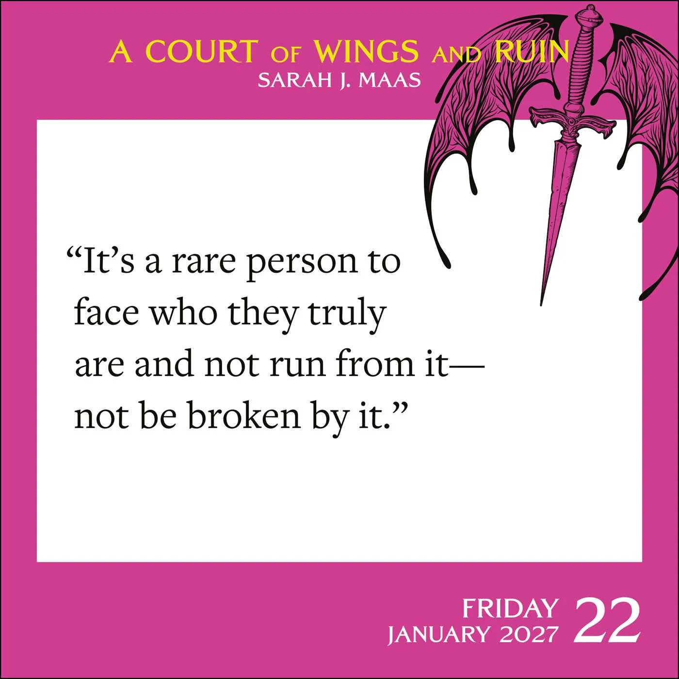 A Court of Thorns and Roses 2027 Day-to-Day Calendar - Image 2