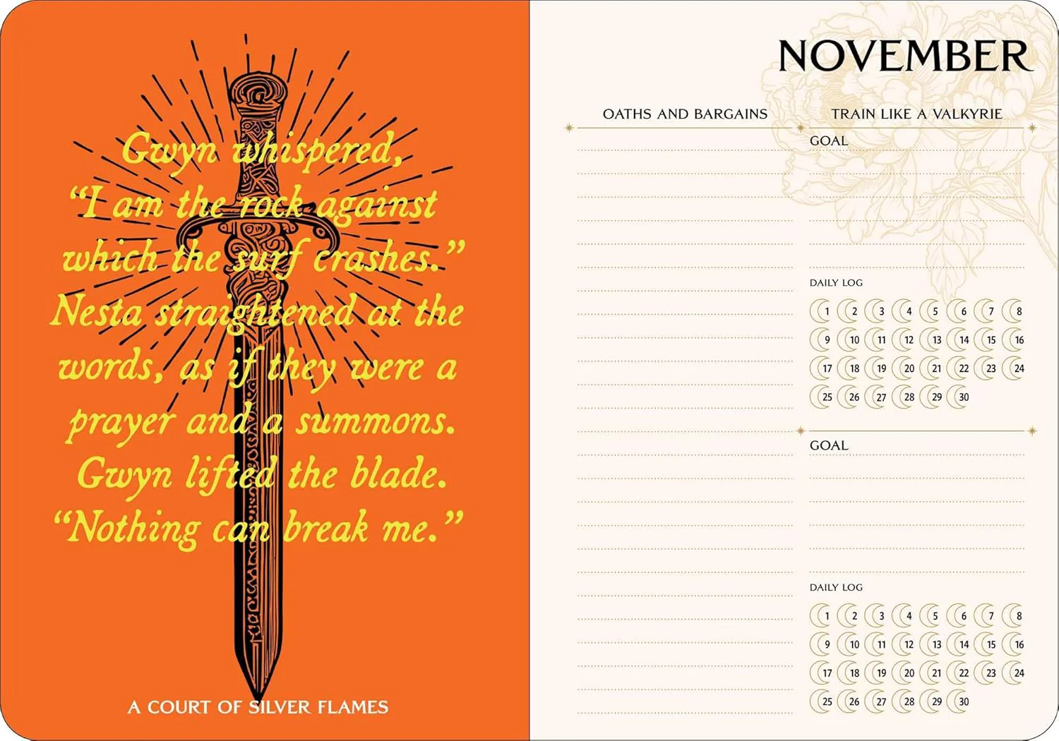 A Court of Thorns and Roses 2027 Monthly/Weekly Planner Calendar - Image 5