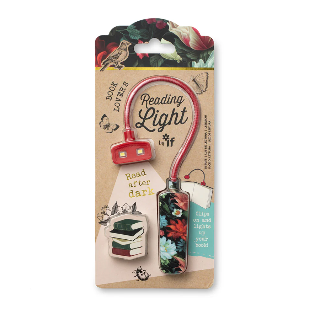 If USA Book Lover's Reading Light: Dark Floral