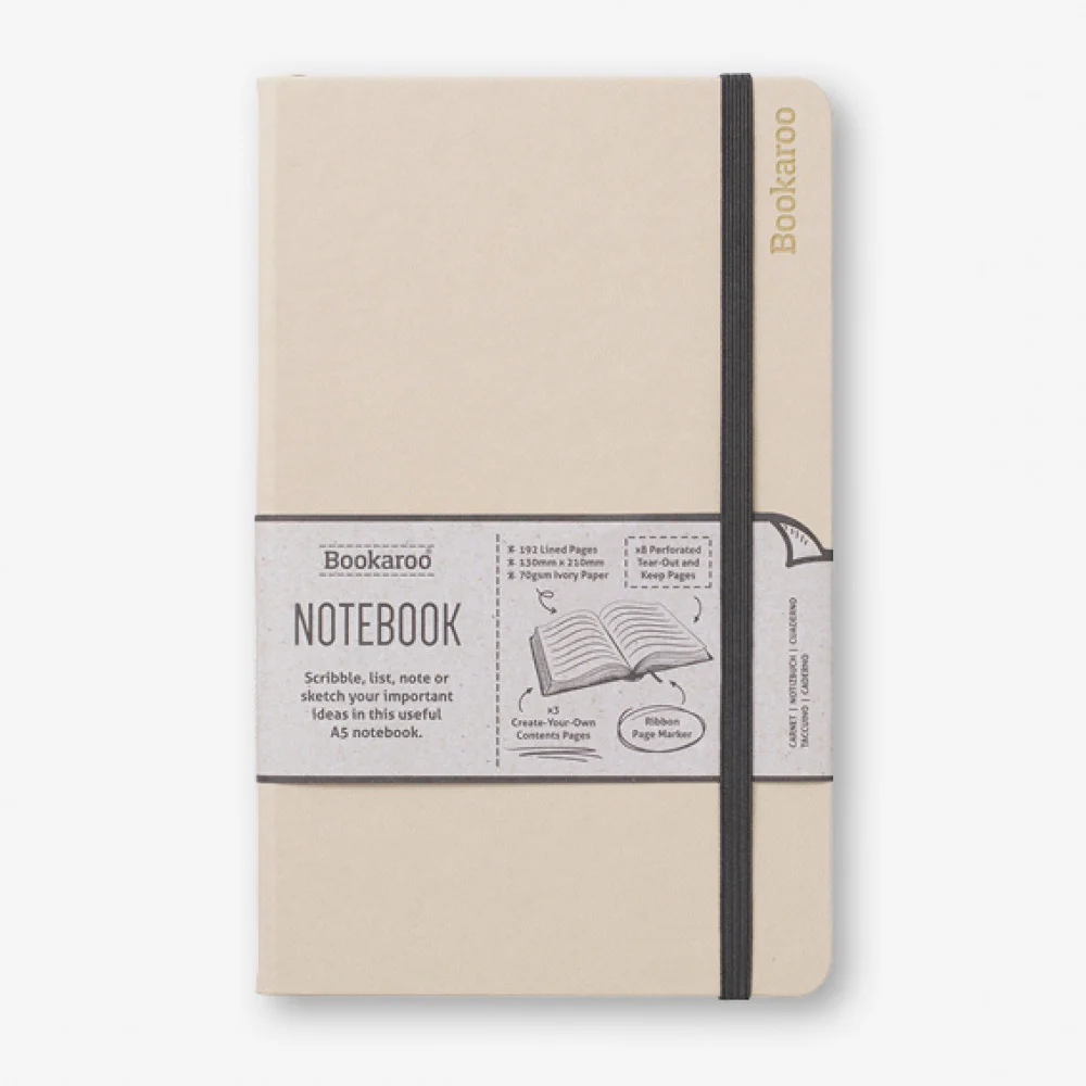 IF USA Bookaroo A5 Notebook: Cream