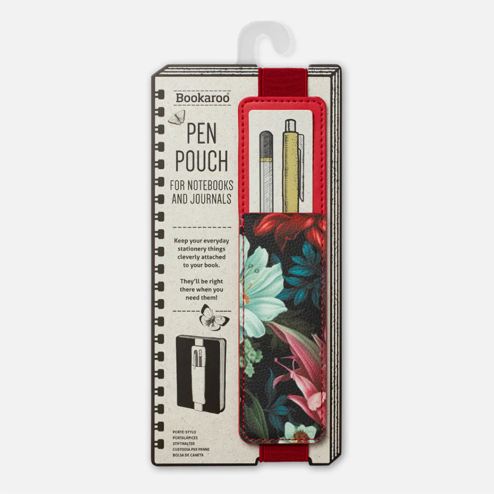 Bookaroo Pen Pouch- Dark Floral