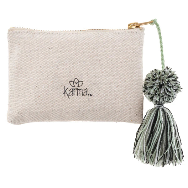 Karma Canvas Tassel Card Holder: Go a Little Wild - Image 2
