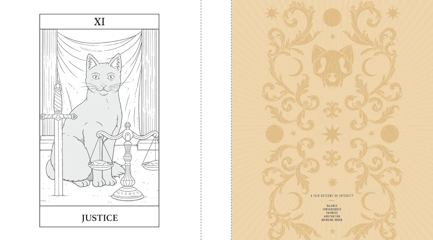 Cats Rule the Earth Tarot Coloring Book - Image 2