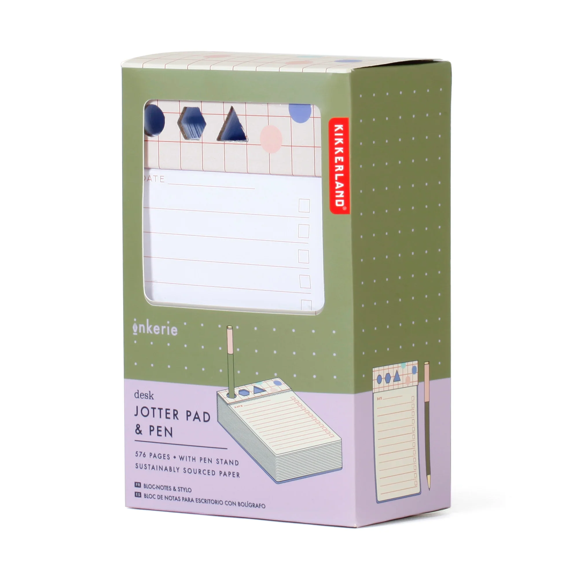 Kikkerland: Inkerie Desk Jotter Pad & Pen