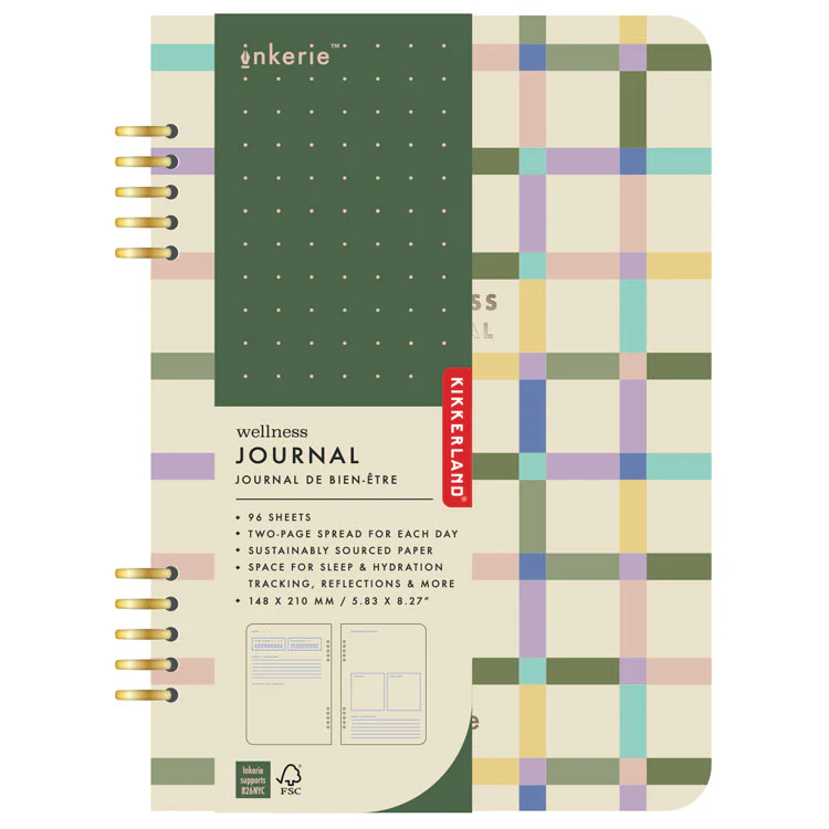 Kikkerland Inkerie Wellness Journal