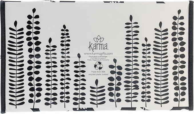 Karma Recycled Large Gift Bag: Ink Floral - Image 4