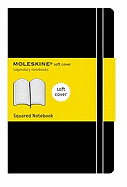 Moleskine Classic Notebook, Large, Squared, Black, Soft Cover (5 x 8.25)