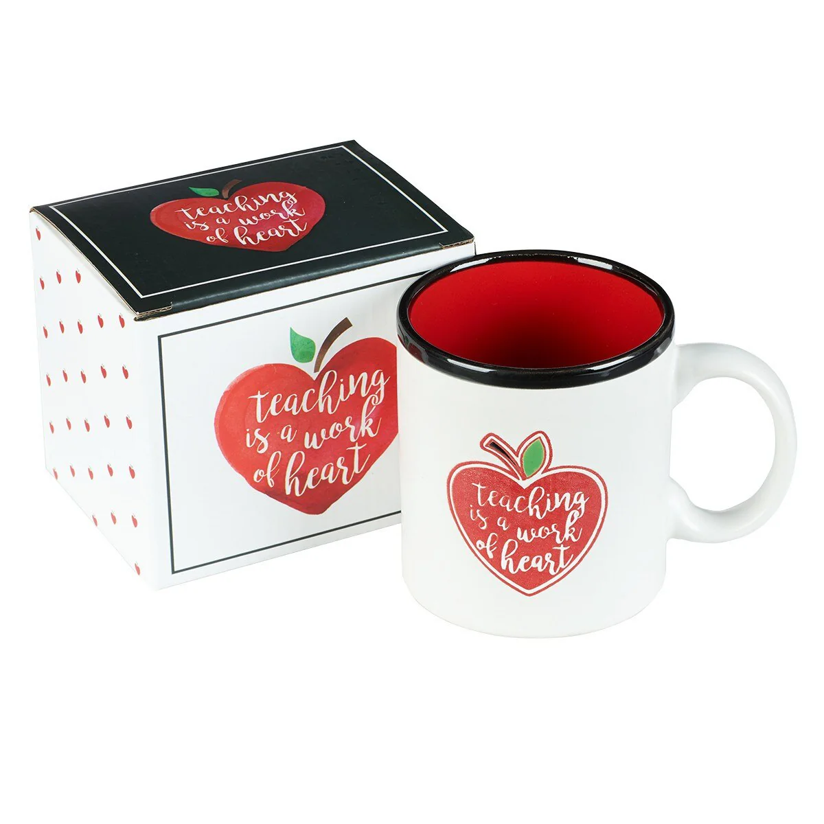 Christian Art Gifts: Teaching is a Work of Heart Mug - Image 3