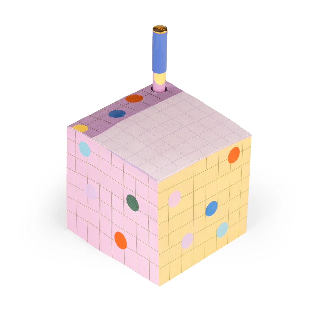 Kikkerland: Inkerie Pen Holder Sticky Note Block - Image 2