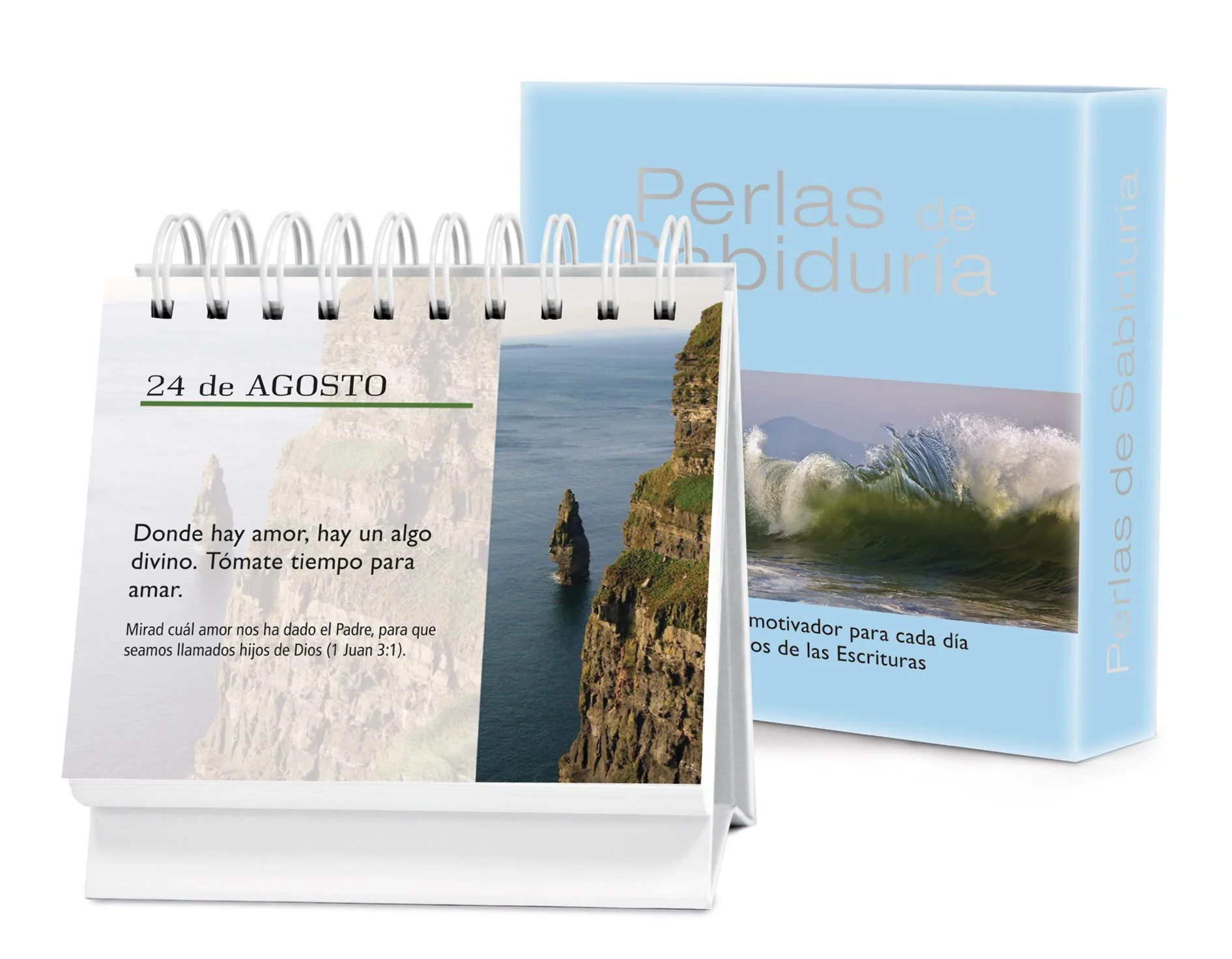 Perlas de Sabiduría Vol. 1 Con versículos de las Escrituras: Un diario Quotebook en práctico formato de escritorio