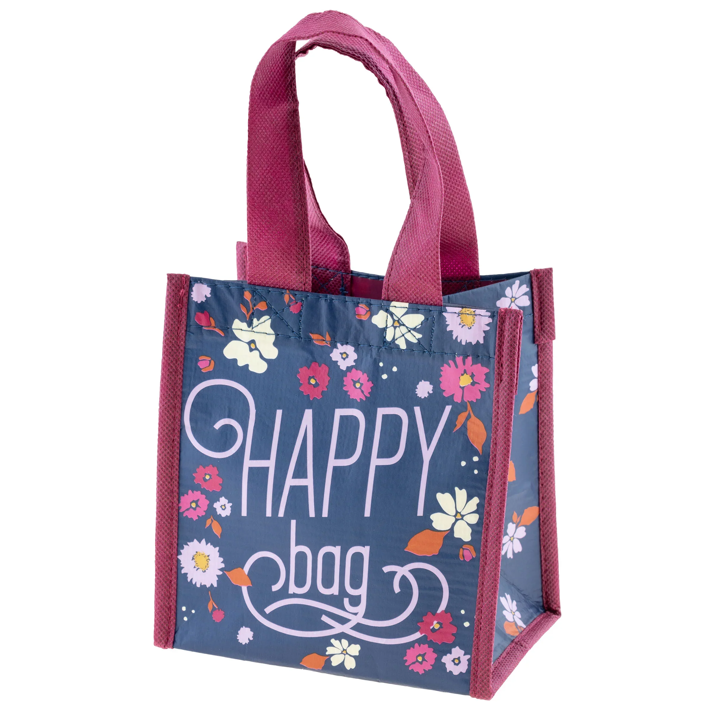Karma Recycled Small Gift Bag: Navy Floral