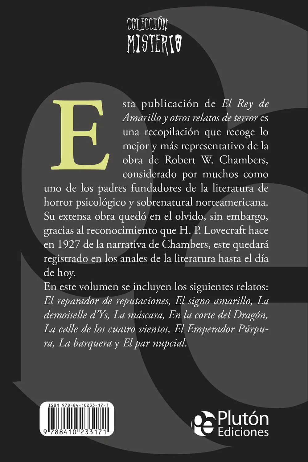 Rey de Amarillo y otros relatos de terror (Colección Misterio) - Image 2