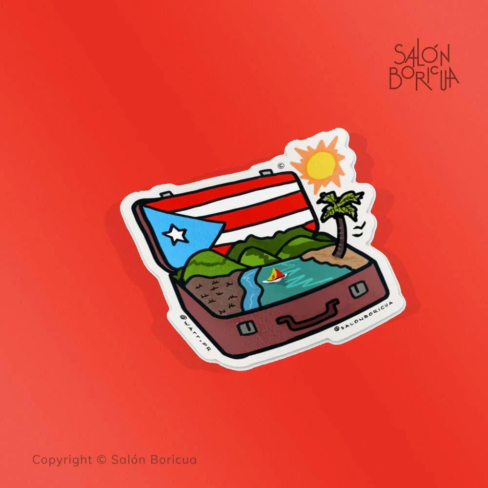 Salon Boricua Premium Sticker - Image 3