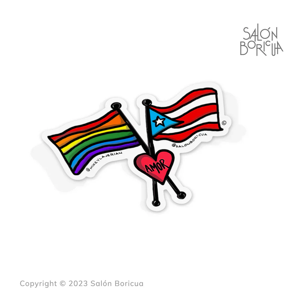 Salon Boricua Premium Sticker - Image 8
