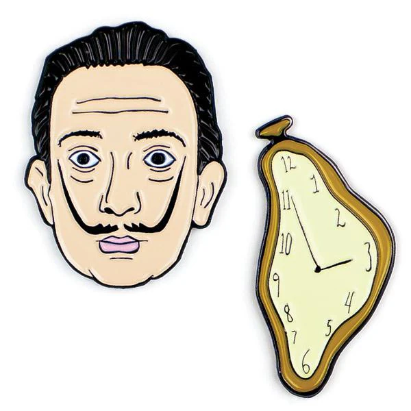 Salvador Dalà & Melting Watch Pins