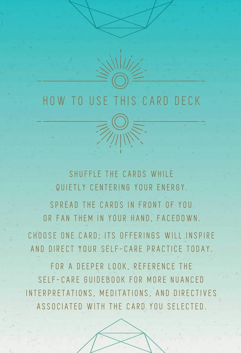 Self-Care : Inspirational Card Deck and Guidebook - Image 4