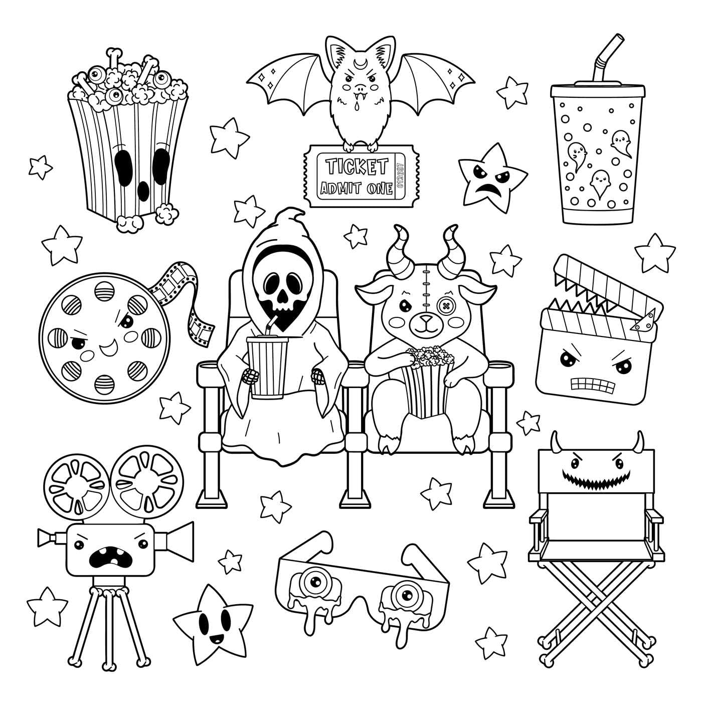 The Creepy Cute Goth Coloring Book - Image 3