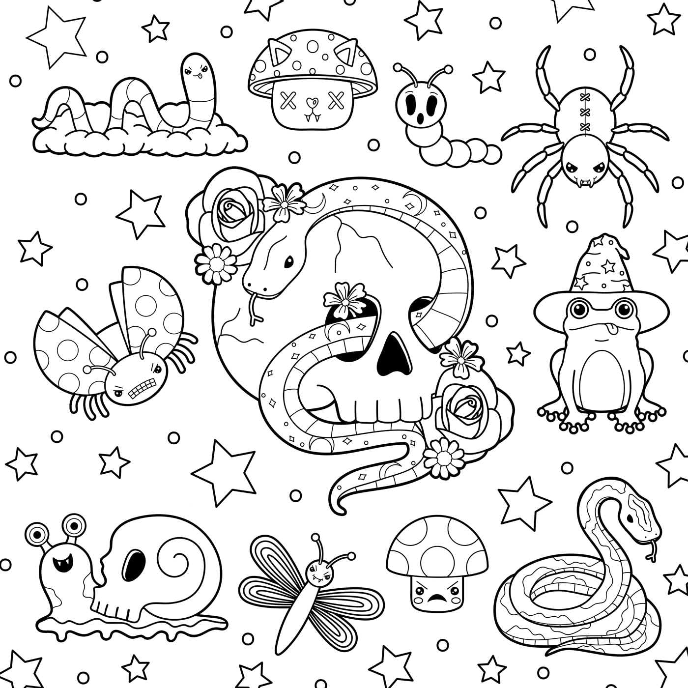The Creepy Cute Goth Coloring Book - Image 5