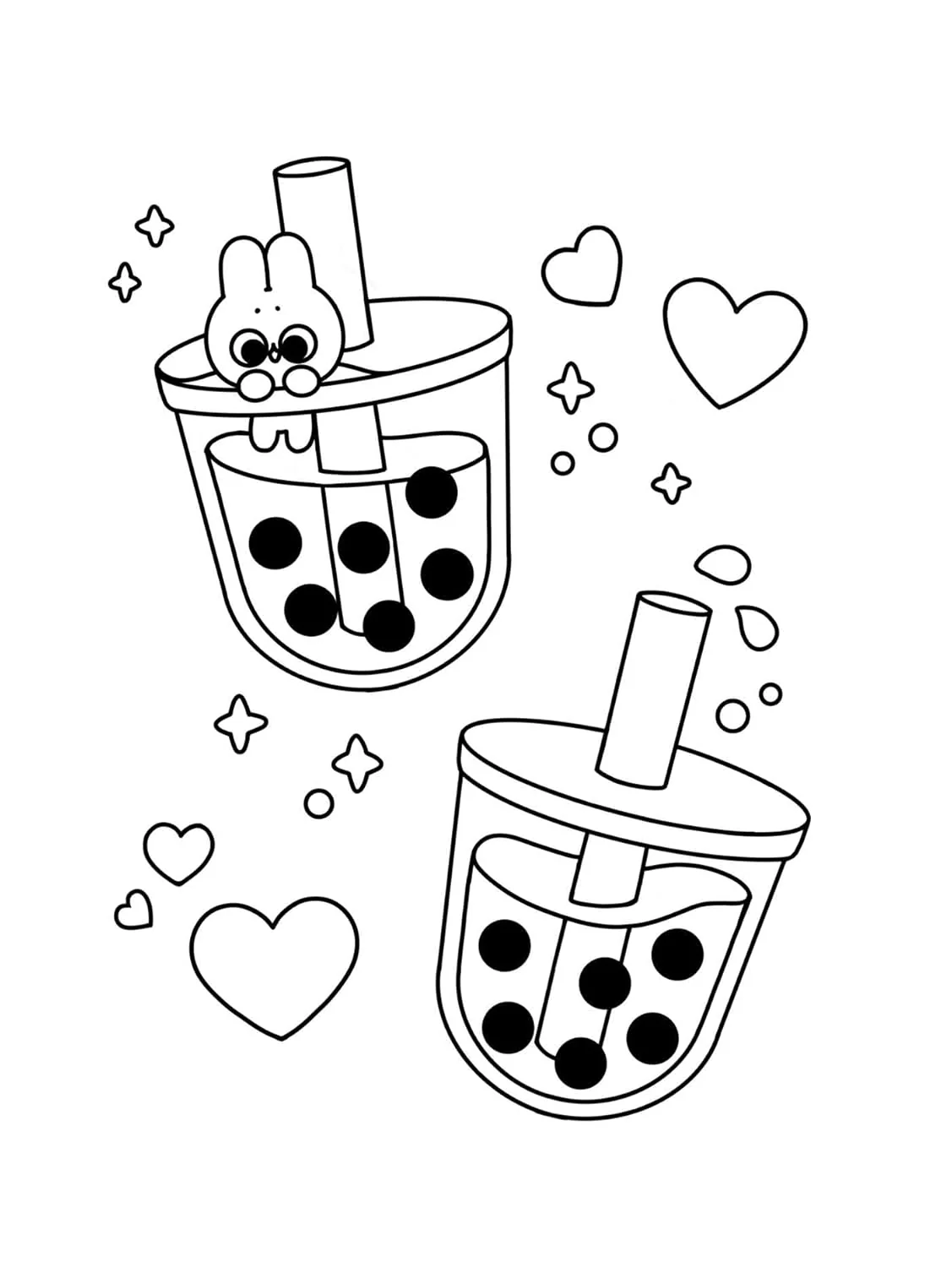 The Official Pocket Peaches Coloring Book: Cozy Coloring and Cute Stickers - Image 4