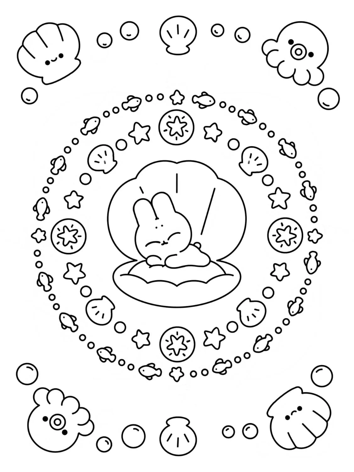 The Official Pocket Peaches Coloring Book: Cozy Coloring and Cute Stickers - Image 6