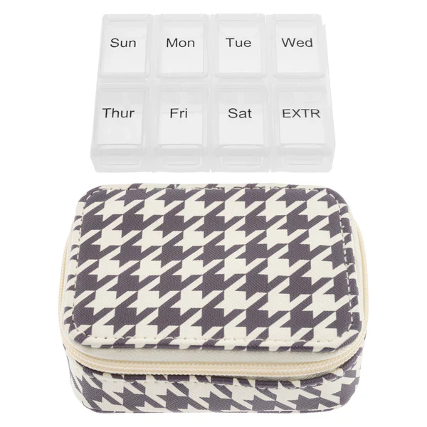 Karma Travel Pill Case: Houndstooth - Image 2