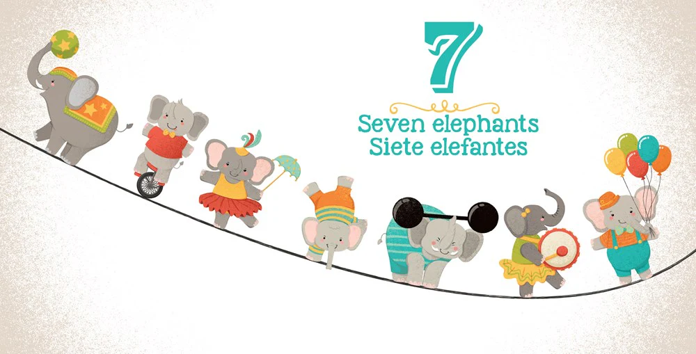 Un Elefante: Numbers- Números (English and Spanish Edition) - Image 2