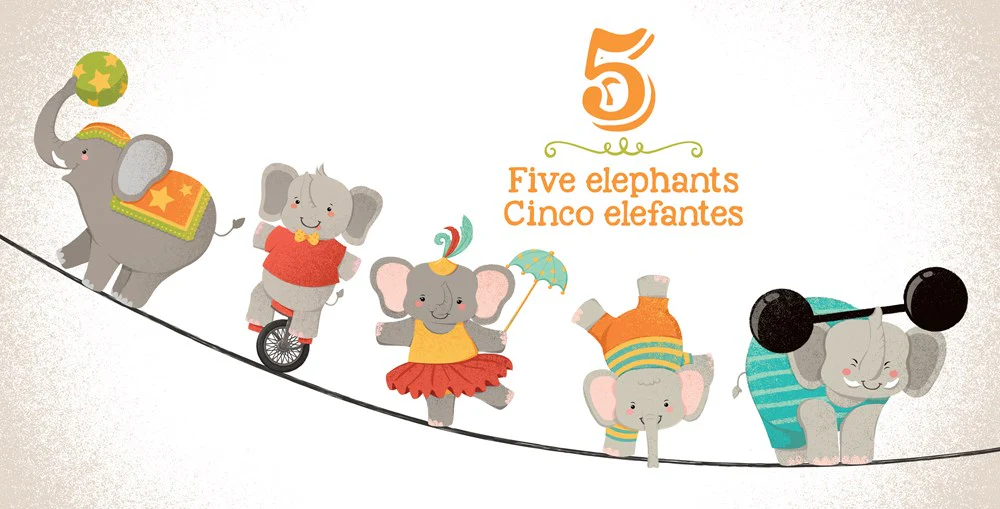 Un Elefante: Numbers- Números (English and Spanish Edition) - Image 3